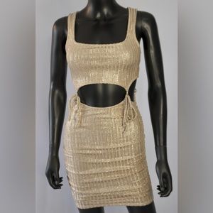 Gold Cut Dress